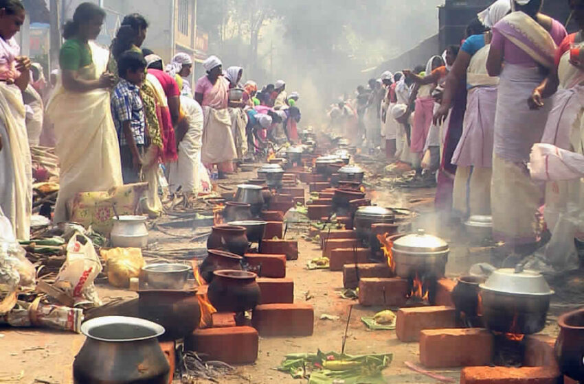  ഭക്തലക്ഷങ്ങൾ ആറ്റുകാല്‍ പൊങ്കാലയിടുന്നു;ഉച്ചയ്ക്ക് 2. 30 തിന് നിവേദ്യം