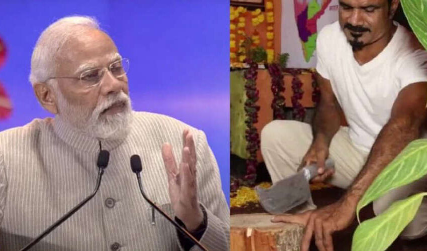  മൂന്നാം തവണ  മോദി പ്രധാനമന്ത്രിയാകാന്‍ പൂജ; കാളീദേവിക്ക് വിരല്‍ മുറിച്ച് നല്‍കി യുവാവ്
