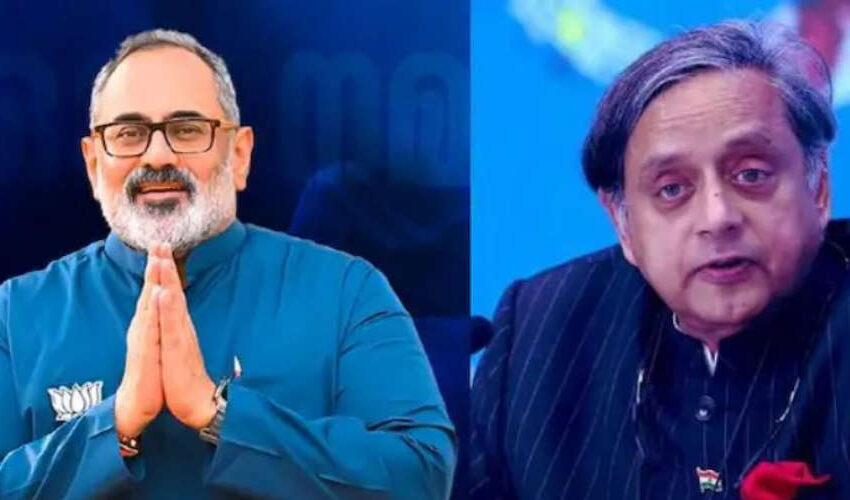  രാജീവ് ചന്ദ്രശേഖറിന്റെ പരാതിയില്‍ ശശി തരൂരിനെതിരേ കേസ്