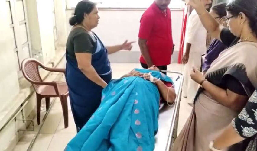 തിരുവനന്തപുരം മെഡിക്കല് കോളജില് ജീവനക്കാരിക്ക് ക്രൂരമര്ദ്ദനം