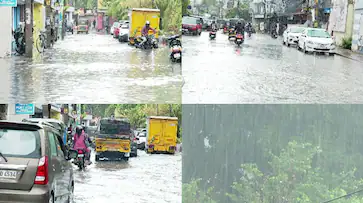  തിരുവനന്തപുരം ജില്ലയില്‍ പരക്കെ വേനൽമഴ; നഗരത്തിൽ വെള്ളക്കെട്ട്