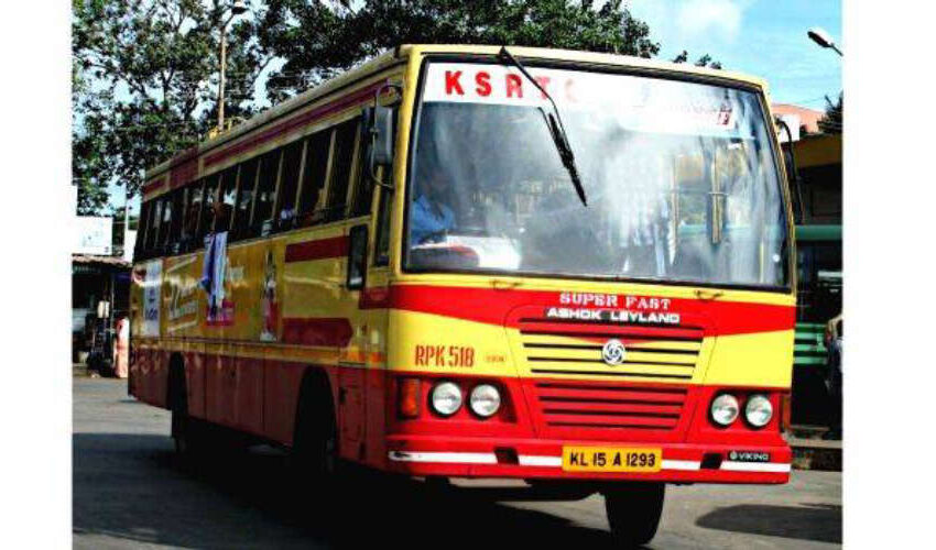  യാത്രക്കാരൻ കെഎസ്ആർടിസി ഡ്രൈവറുടെ കഴുത്തിനു പിടിച്ചു