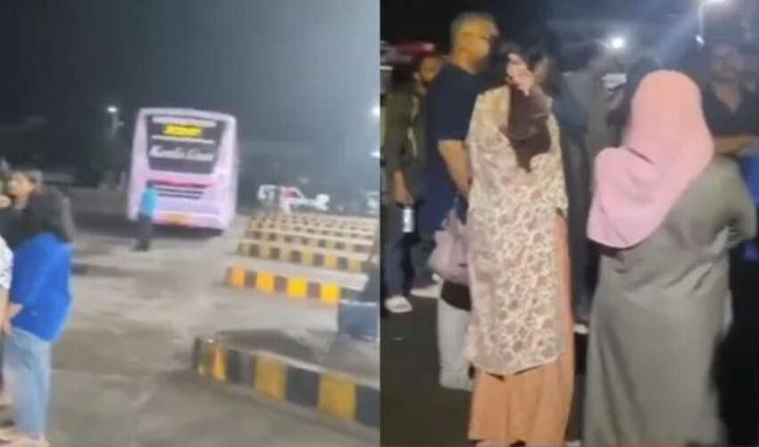  തിരുവനന്തപുരം- ബംഗളുരു ബസുകള്‍ തടഞ്ഞു; യാത്രക്കാരെ ഇറക്കിവിട്ടു