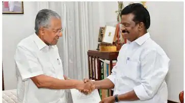  കെ രാധാകൃഷ്ണൻ മന്ത്രിസ്ഥാനം രാജി  വെച്ചു