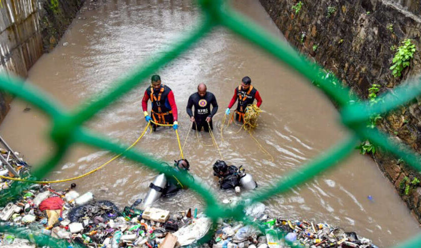  ആമയിഴഞ്ചാന്‍ തോടില്‍ കാണാതായ തൊഴിലാളിക്കായി തെരച്ചില്‍ രണ്ടാം ദിനം