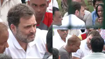  ഹാത്രാസ് സന്ദർശിച്ച് രാഹുൽ ​ഗാന്ധി