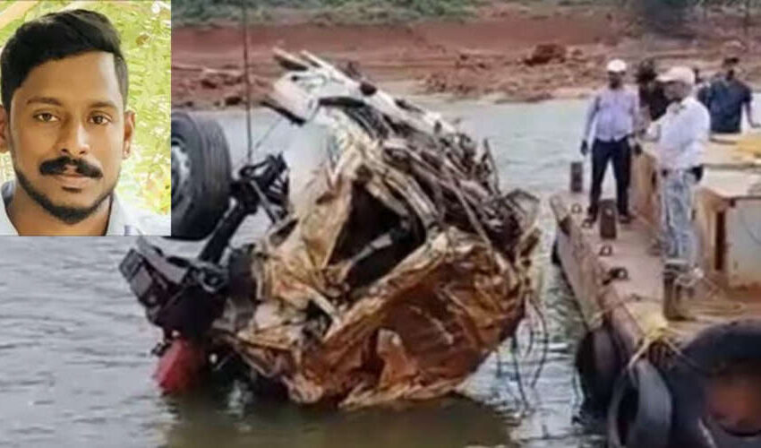  ലോറി പുഴയിൽ നിന്ന് കരക്ക് കയറ്റി; കാബിനുള്ളിൽ കൂടുതൽ അസ്ഥികൾ