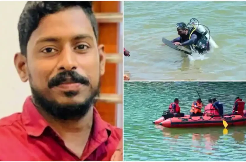  15 അടി താഴ്ചയില്‍ നിന്ന് ലോറിയുടെ ഭാഗങ്ങള്‍ കണ്ടെത്തിയെന്ന് മാല്‍പെ