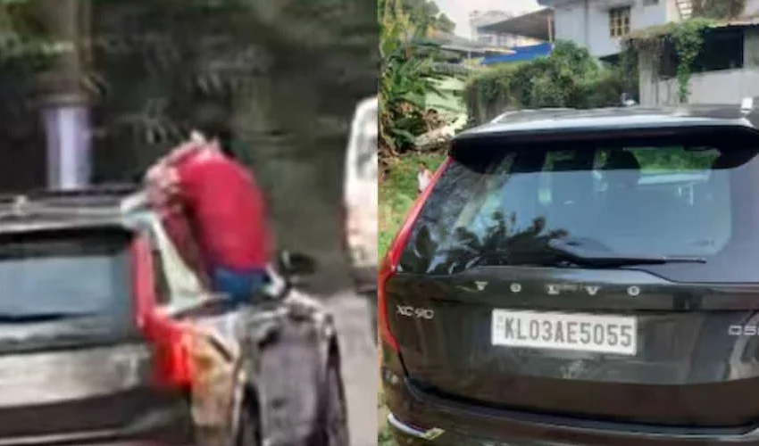 ഓടുന്ന കാറിൽ അഭ്യാസ പ്രകടനം; 1 കോടിയിലധികം വിലയുള്ള ആഡംബര കാർ പിടിച്ചെടുത്ത് എംവിഡി