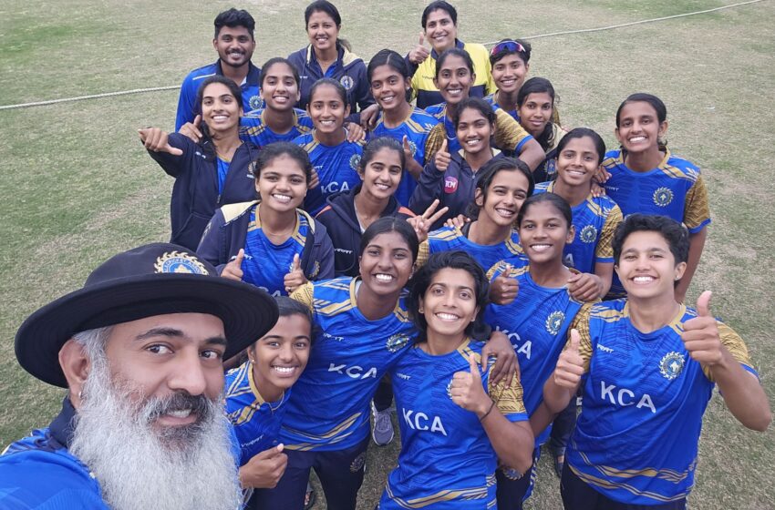  വിമൻസ് അണ്ടർ 23 ടി 20: തോൽവിയറിയാതെ ഗ്രൂപ്പ് ചാമ്പ്യന്മാരായി കേരളം നോക്കൌട്ടിൽ