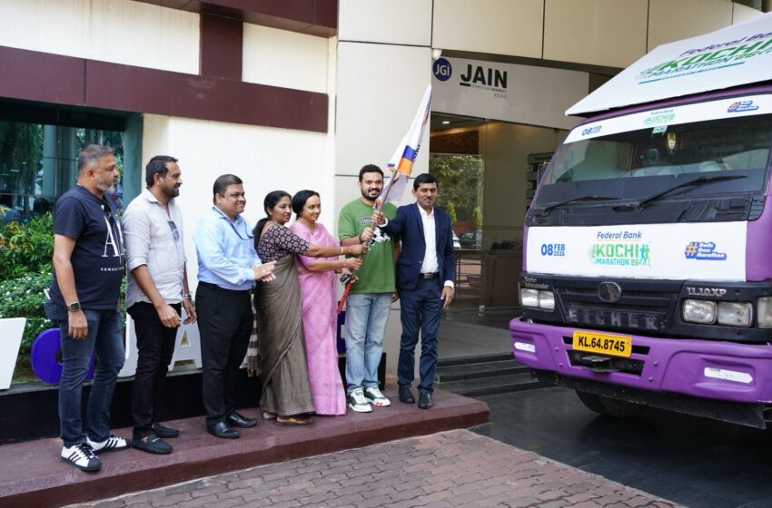  നാലാമത് ഫെഡറൽ ബാങ്ക് കൊച്ചി മാരത്തൺ: റോഡ് ഷോ ഫ്ലാഗ് ഓഫ് ചെയ്തു
